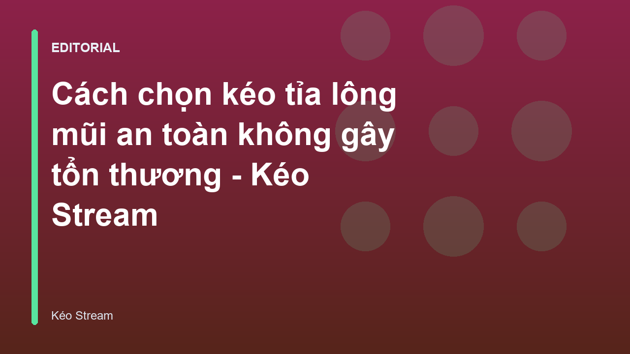 Kéo tỉa lông mũi đầu tròn an toàn