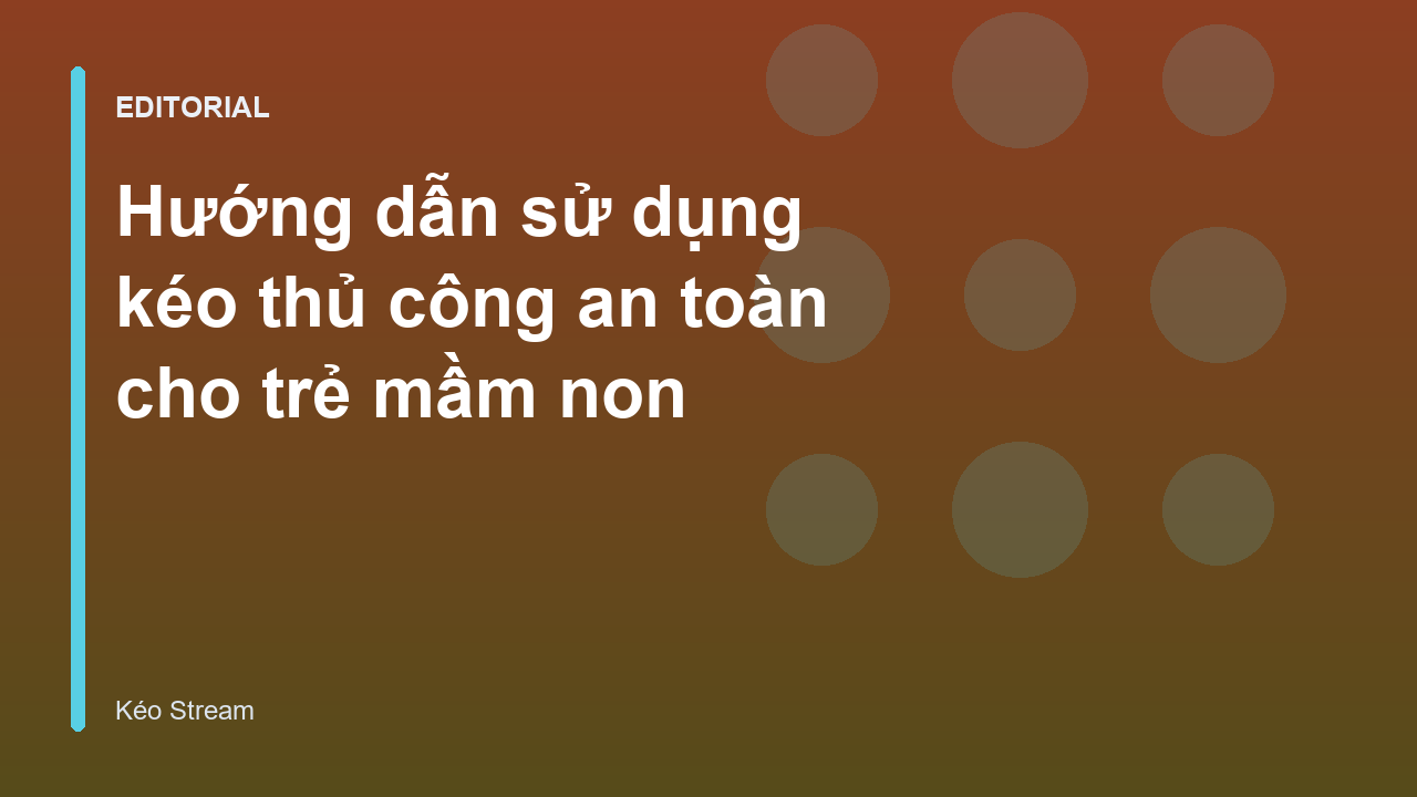 Trẻ em đang tập cắt giấy bằng kéo thủ công an toàn